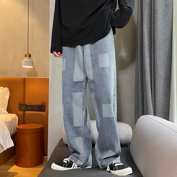 2021 new wide-leg men's fashion casual retro jeans men streetwear wild hip-hop straight denim trousers mens s-2xl 04e4, Blue
2021 new wide-leg men's fashion casual retro jeans men streetwear wild hip-hop straight denim trousers mens s-2xl 04e4, Blue