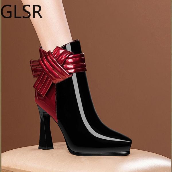 boots true soft leather short women's autumn and winter 2021 all with plush waterproof platform lacquer, Black
boots true soft leather short women's autumn and winter 2021 all with plush waterproof platform lacquer, Black