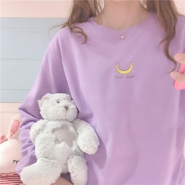 women's hoodies & sweatshirts 2021 autumn women japanese longsleeve hoodie moon embroidery print pullover loose casual cute stuent swea, Black
women's hoodies & sweatshirts 2021 autumn women japanese longsleeve hoodie moon embroidery print pullover loose casual cute stuent swea, Black