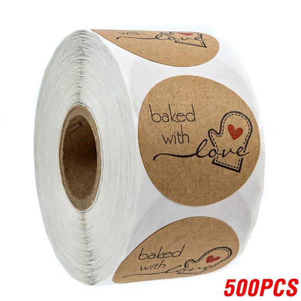 500pcs kraft paper baking adhesive stickers roll for package seal labels cute handmade stationery 1221818
500pcs kraft paper baking adhesive stickers roll for package seal labels cute handmade stationery 1221818