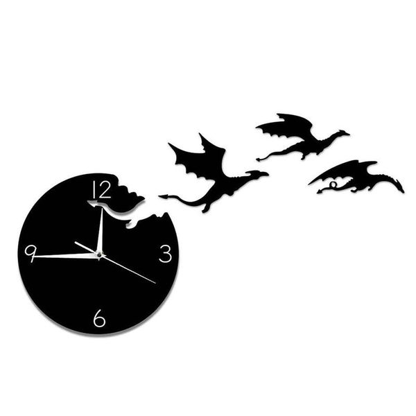 creative acrylic wall clock flying dragon mute diy wall sticker clock children's room decoration mirror
creative acrylic wall clock flying dragon mute diy wall sticker clock children's room decoration mirror
