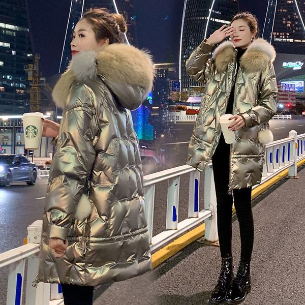 2021 Woman Shining Down Jacket Winter Large Fur Collar Parkas Cotton Padded Coats New Arrivals Pso4 UC6F, Black
2021 Woman Shining Down Jacket Winter Large Fur Collar Parkas Cotton Padded Coats New Arrivals Pso4 UC6F, Black