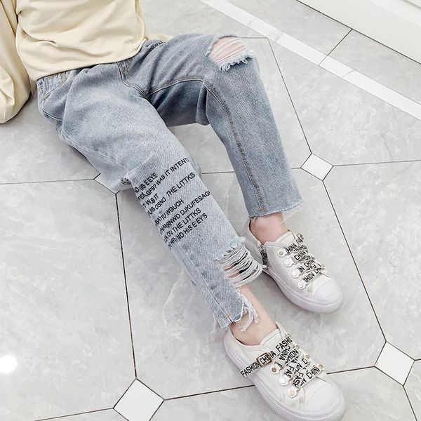 jeans baby girls for kids trousers 2021 spring summer children pants 10 12 years teenage hole ripped pencil, Blue
jeans baby girls for kids trousers 2021 spring summer children pants 10 12 years teenage hole ripped pencil, Blue