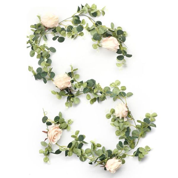 decorative flowers & wreaths artificial rose plants fake eucalyptus vine garland hanging for wedding home office party garden craft art deco
decorative flowers & wreaths artificial rose plants fake eucalyptus vine garland hanging for wedding home office party garden craft art deco
