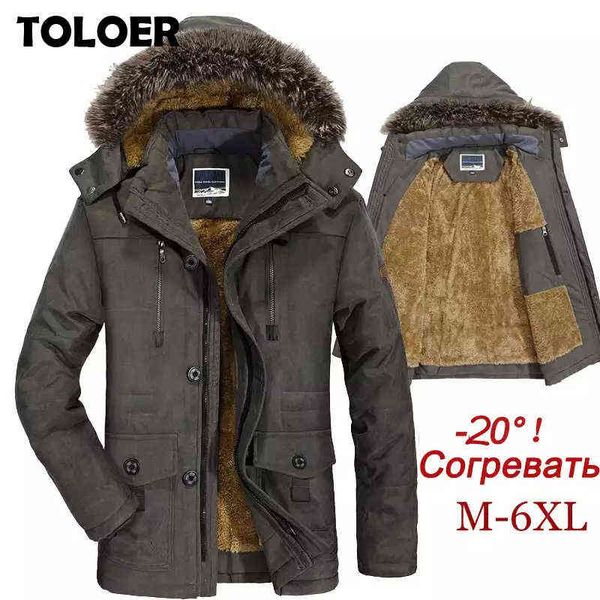 winter jacket men plus size 5xl 6xl cotton padded warm parka coat casual faux fur hooded fleece long male jacket windbreaker men 211110, Black;brown
winter jacket men plus size 5xl 6xl cotton padded warm parka coat casual faux fur hooded fleece long male jacket windbreaker men 211110, Black;brown