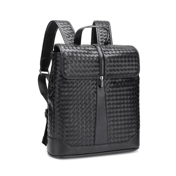 backpack men's braid business woven large-capacity lapmale split leather school bag fashion travel rucksack
backpack men's braid business woven large-capacity lapmale split leather school bag fashion travel rucksack