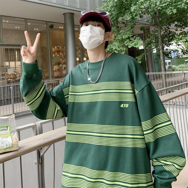 men's hoodies & sweatshirts oversized crewneck striped for men autumn casual clothing teens korean fashion trends loose pullover stree, Black
men's hoodies & sweatshirts oversized crewneck striped for men autumn casual clothing teens korean fashion trends loose pullover stree, Black