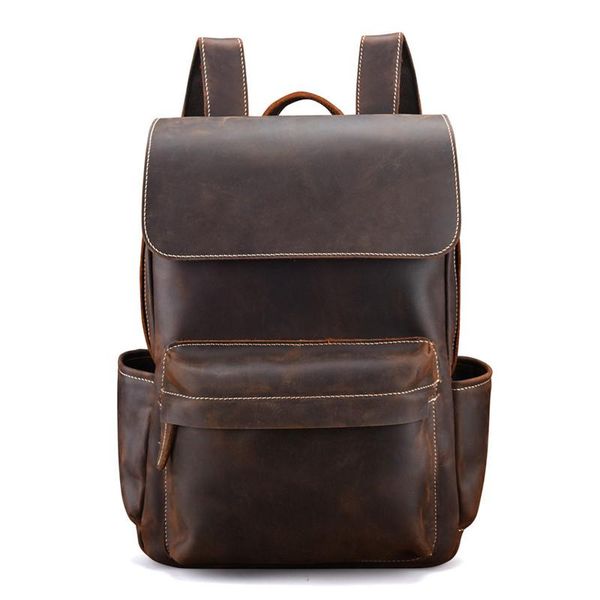 backpack leather shoulder bag vintage business laphead layer psoriasis large-capacity outdoor leisure travel
backpack leather shoulder bag vintage business laphead layer psoriasis large-capacity outdoor leisure travel