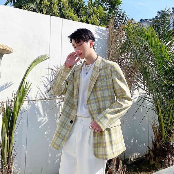 men's suits & blazers men retro fashion casual plaid blazer coat male japan harajuku korea streetwear loose jacket outerwear hl7d, White;black
men's suits & blazers men retro fashion casual plaid blazer coat male japan harajuku korea streetwear loose jacket outerwear hl7d, White;black