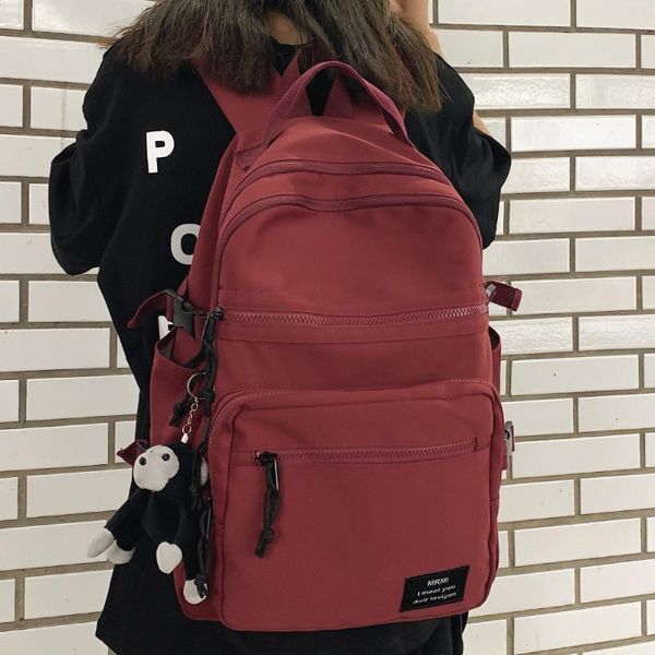 backpack girl boy solid color school waterproof female male trendy bag travel men women student cute lady harajuku bags
backpack girl boy solid color school waterproof female male trendy bag travel men women student cute lady harajuku bags