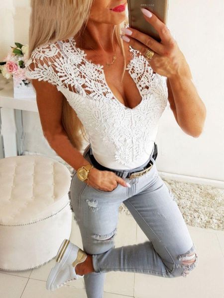 women's t-shirt women summer lace short sleeve hallow out tee shirt female elegant fashion t v-neck ladies party streetwear, White
women's t-shirt women summer lace short sleeve hallow out tee shirt female elegant fashion t v-neck ladies party streetwear, White