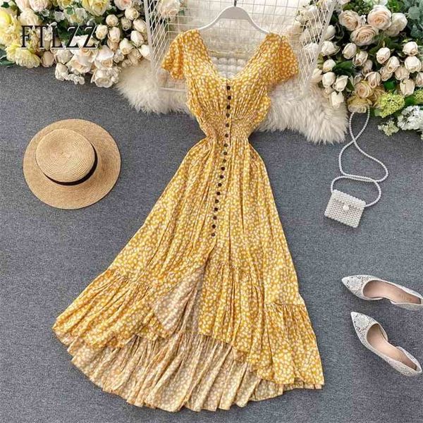 summer dress fashion women backless slim long robe ladies vintage foral print irregularity ruffle dresses vestidos 210525, Black;gray
summer dress fashion women backless slim long robe ladies vintage foral print irregularity ruffle dresses vestidos 210525, Black;gray