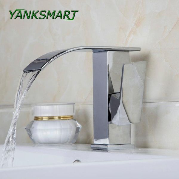 bathroom sink faucets yanksmart rotable handle chrome waterfall spout single lever & hole mixer basin tap faucet
bathroom sink faucets yanksmart rotable handle chrome waterfall spout single lever & hole mixer basin tap faucet