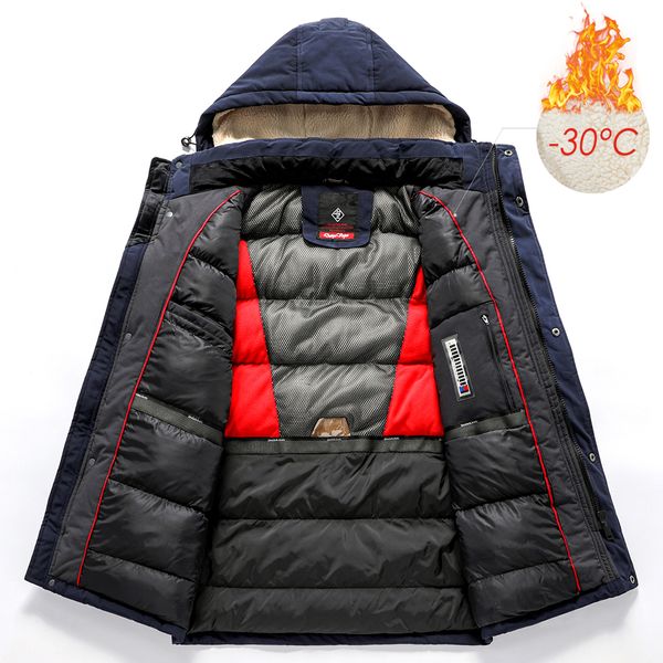 winter new 2021 casual long thick fleece hooded waterproof parkas coat men outwear fashion pockets parka jacket ezfi, Black
winter new 2021 casual long thick fleece hooded waterproof parkas coat men outwear fashion pockets parka jacket ezfi, Black