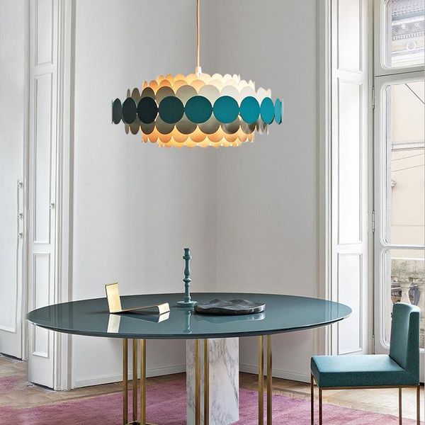 pendant lamps modern led iron deco maison hanging lights chandelier kitchen fixtures dining bar living room bedroom