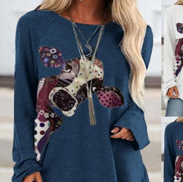 harajuku t shirt women plus size women 3d printed o neck t shirt cow print pullvoer long sleeve shirt ropa, White
harajuku t shirt women plus size women 3d printed o neck t shirt cow print pullvoer long sleeve shirt ropa, White