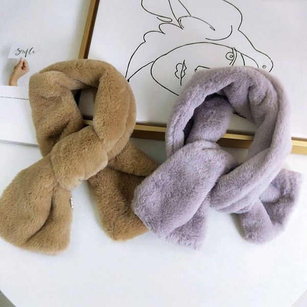 scarves warmer collar shawl winter faux fur scarf solid color bib soft comfortable neckerchief thicken plush warm cross neck, Blue;gray
scarves warmer collar shawl winter faux fur scarf solid color bib soft comfortable neckerchief thicken plush warm cross neck, Blue;gray