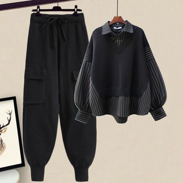 women's tracksuits women 2021 spring autumn fashion casual tracksuit female striped patchwork and pants set lady trouser suit e577, Gray
women's tracksuits women 2021 spring autumn fashion casual tracksuit female striped patchwork and pants set lady trouser suit e577, Gray