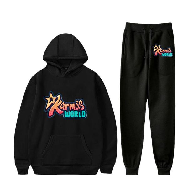 men's hoodies & sweatshirts karma's world merch two piece set hoodie+jogger pant harajuku streetwear 2021 kids' tv fashion cl, Black
men's hoodies & sweatshirts karma's world merch two piece set hoodie+jogger pant harajuku streetwear 2021 kids' tv fashion cl, Black