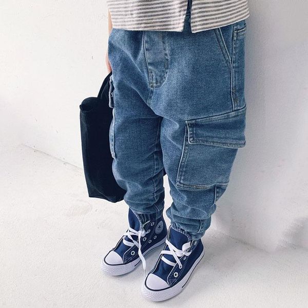 2021 spring autumn girls boys cool jeans pant baby kids children denim trousers, Blue
2021 spring autumn girls boys cool jeans pant baby kids children denim trousers, Blue