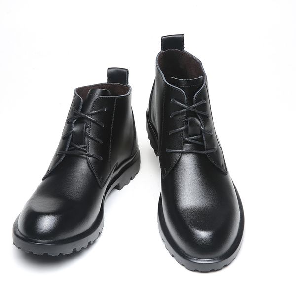 over size 38-49 combat men classic ankle boots cowhide leather military botas hombre spring winter insulated mens boots, Black
over size 38-49 combat men classic ankle boots cowhide leather military botas hombre spring winter insulated mens boots, Black