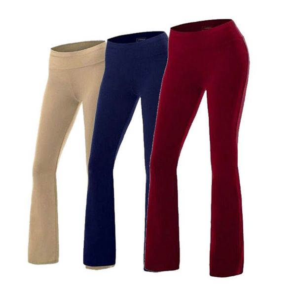 women flare wide legging elastic solid color trousers bell bottom yoga long pants casual psen999, White;red
women flare wide legging elastic solid color trousers bell bottom yoga long pants casual psen999, White;red