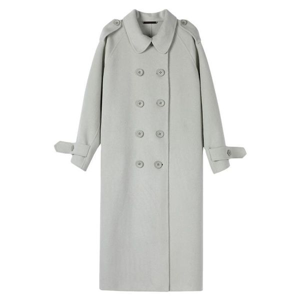 hepburn style cashmere coat women's mid-length autumn and winter new style over-the-knee straight high-end woolen coat women, Black
hepburn style cashmere coat women's mid-length autumn and winter new style over-the-knee straight high-end woolen coat women, Black