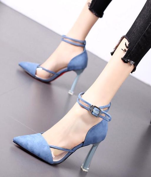 dress shoes one-button, pointy, transparent and versatile high heel for summer 2021, Black
dress shoes one-button, pointy, transparent and versatile high heel for summer 2021, Black