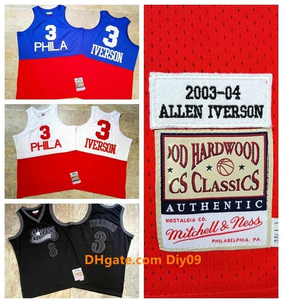 mitchell & ness 3 allen iverson philadelphia 76ers basketball jersey hardwoods classics vintage stitching limited jersey, Black;red
mitchell & ness 3 allen iverson philadelphia 76ers basketball jersey hardwoods classics vintage stitching limited jersey, Black;red