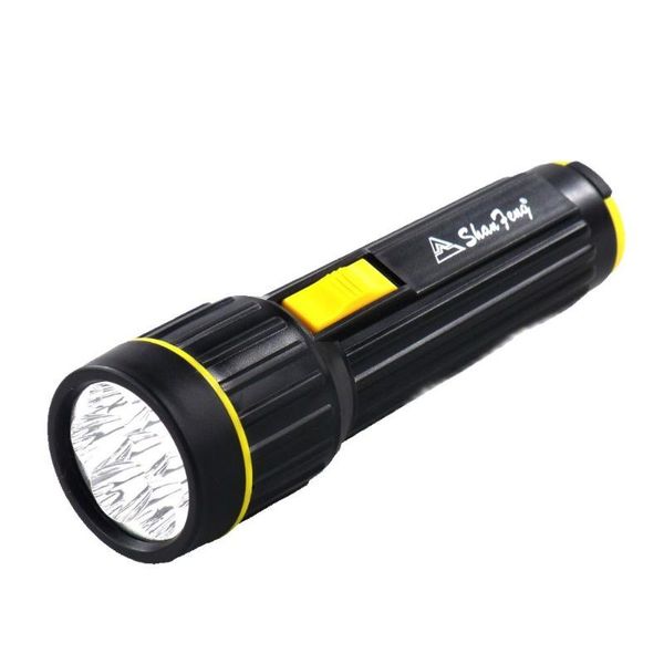 other led lighting abs waterproof torch portable lantern using 2*d battery