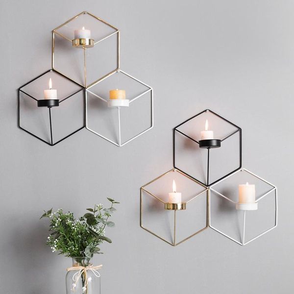 nordic 3d geometric candlestick modern art wall mounted candle holder metal vintage hanging dry flower vase light home decor
nordic 3d geometric candlestick modern art wall mounted candle holder metal vintage hanging dry flower vase light home decor