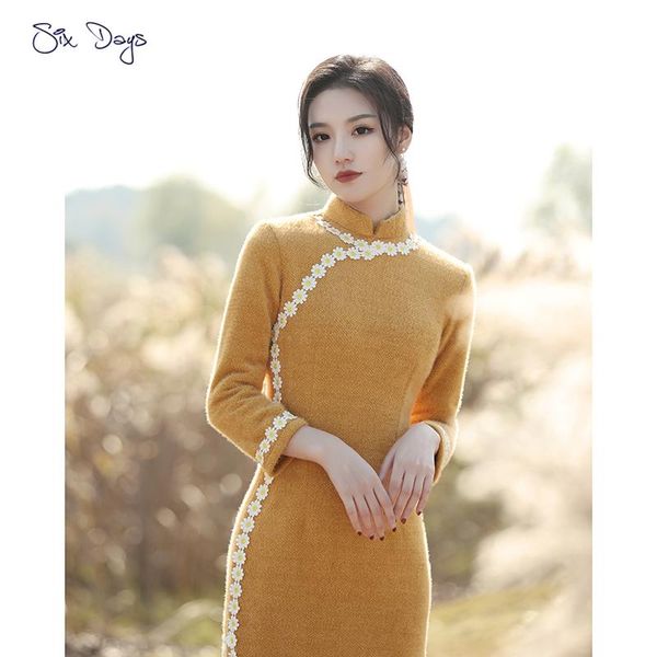ethnic clothing daisy chinese dress women vintage cheongsam slim young modern qipao thick winter girl casual birthday party lady vestidos, Red
ethnic clothing daisy chinese dress women vintage cheongsam slim young modern qipao thick winter girl casual birthday party lady vestidos, Red