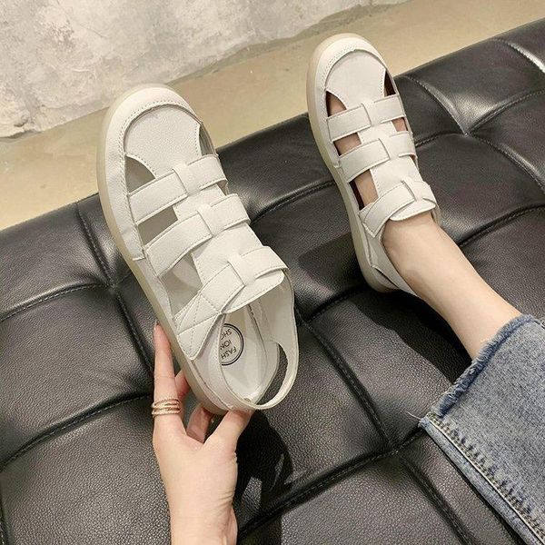 sandals women wear summer simple literature art baotou half slippers rainbow bottom roman style hollow out casual shoes, Black
sandals women wear summer simple literature art baotou half slippers rainbow bottom roman style hollow out casual shoes, Black