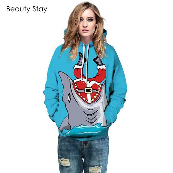 women's hoodies & sweatshirts beautystay women christmas 3d santa claus printed hooded sweatshirt harajuku hoodie hoody hip hop streetw, Black
women's hoodies & sweatshirts beautystay women christmas 3d santa claus printed hooded sweatshirt harajuku hoodie hoody hip hop streetw, Black