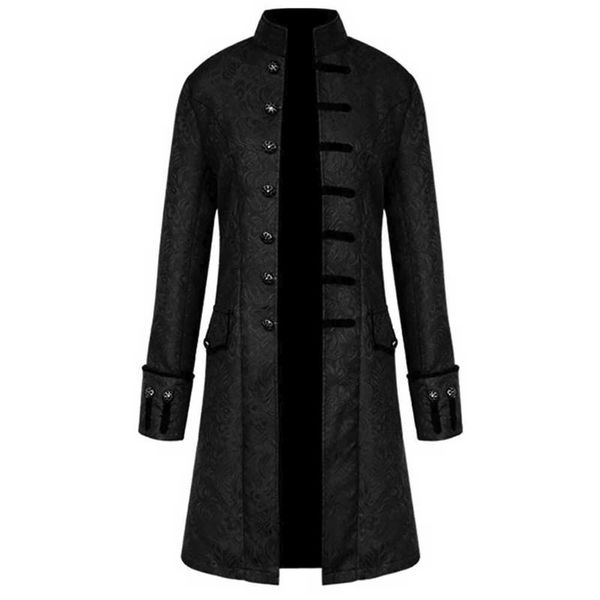men's jackets gothic 2021 fashion men tailcoat jacket long sleeve vintage overcoat halloween casual button coat male winter warm outwea, Black;brown
men's jackets gothic 2021 fashion men tailcoat jacket long sleeve vintage overcoat halloween casual button coat male winter warm outwea, Black;brown