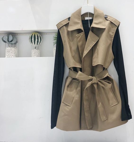 women's jackets 2021 women autumn suit collar jacket korean style belt loose thin + long sleeve 2 pcs khaki black s-xl, Black;brown
women's jackets 2021 women autumn suit collar jacket korean style belt loose thin + long sleeve 2 pcs khaki black s-xl, Black;brown
