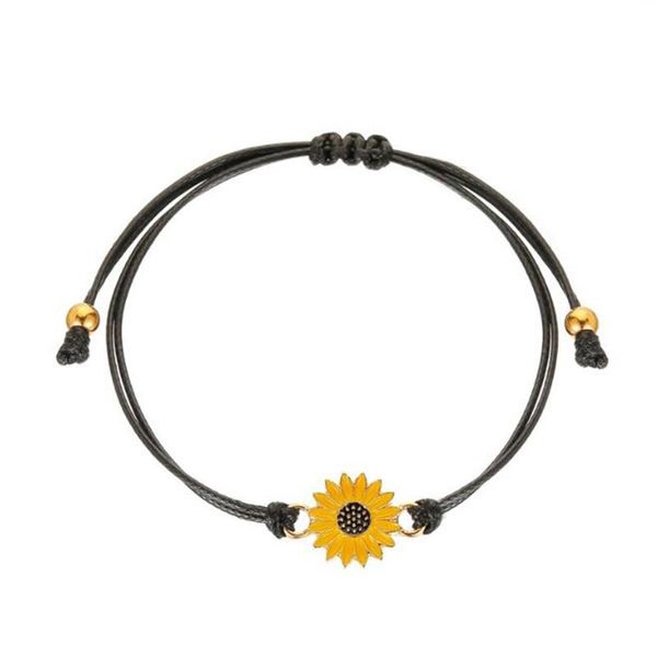 link, chain 1pc cute small daisy bracelets for women girls adjustable handmade braided black rope chains flower bracelet jewelry armbanden
link, chain 1pc cute small daisy bracelets for women girls adjustable handmade braided black rope chains flower bracelet jewelry armbanden