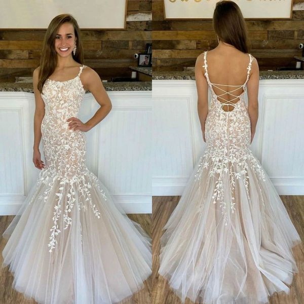 lace mermaid prom dresses spaghetti straps corset back appliques arabic evening runway dresses sweep train vestido de festa, Black
lace mermaid prom dresses spaghetti straps corset back appliques arabic evening runway dresses sweep train vestido de festa, Black