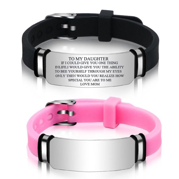 charm bracelets customized diy silicone bracelet stainless steel bar wristband for woman girl kids jewelry anniversary brithday gift, Golden;silver
charm bracelets customized diy silicone bracelet stainless steel bar wristband for woman girl kids jewelry anniversary brithday gift, Golden;silver