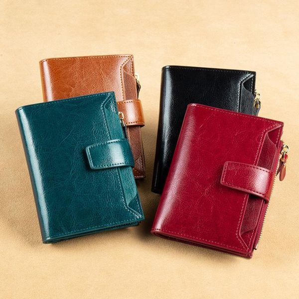 wallets card wallet style retro leather ladies multi-function rfid anti-theft brush large-capacity change zipper1, Red;black
wallets card wallet style retro leather ladies multi-function rfid anti-theft brush large-capacity change zipper1, Red;black