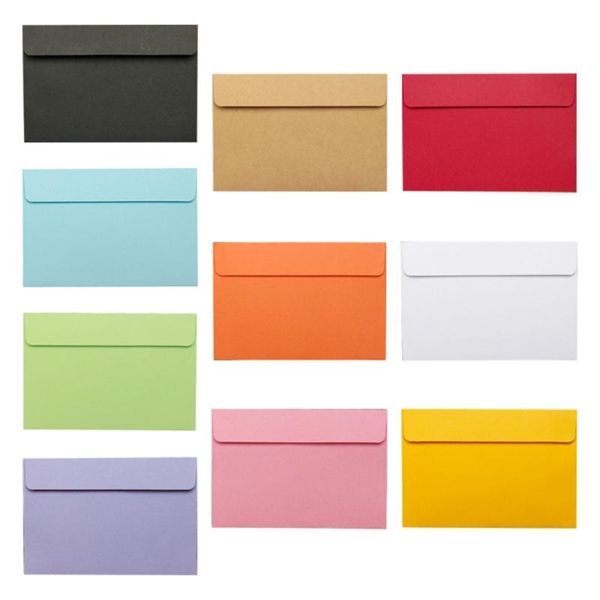 gift wrap l9na pack of 10 colorful vintage envelopes retro kraft paper envelope sets 6'' x 4''
gift wrap l9na pack of 10 colorful vintage envelopes retro kraft paper envelope sets 6'' x 4''