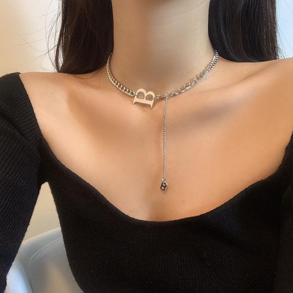 pendant necklaces fashion design letter b necklace 2021 for women cool and handsome trend accessories clavicle chain jewelry, Silver
pendant necklaces fashion design letter b necklace 2021 for women cool and handsome trend accessories clavicle chain jewelry, Silver