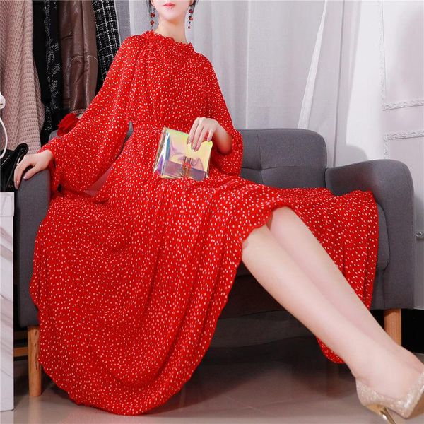 casual dresses autumn dress female fashion ruffle collar elegant maxi beach 2021 long sleeve large size loose floral f2293, Black;gray
casual dresses autumn dress female fashion ruffle collar elegant maxi beach 2021 long sleeve large size loose floral f2293, Black;gray