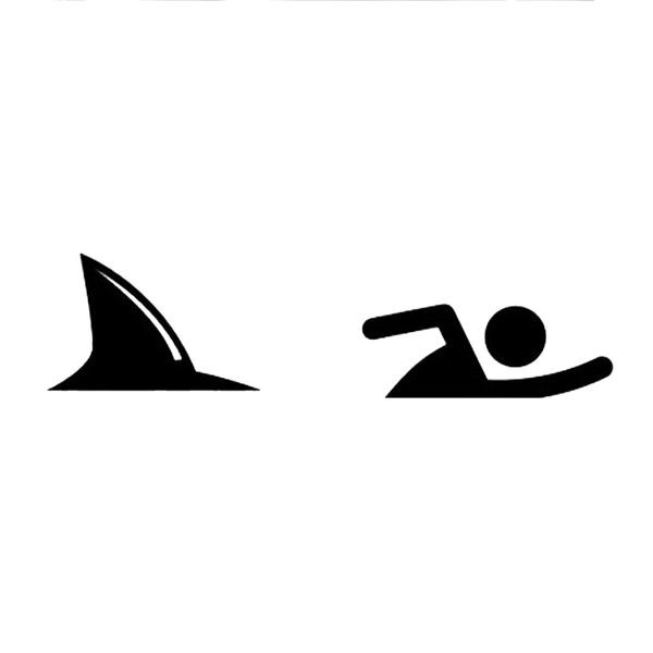 17*4.3cm funny shark chasing swimmer sticker window decal funny personality stickers car stickers and decals funny
17*4.3cm funny shark chasing swimmer sticker window decal funny personality stickers car stickers and decals funny