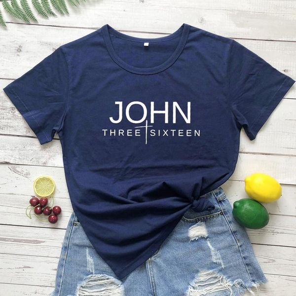 women's t-shirt john three sixteen aesthetic tshirt women christian jesus casual bible letter print cotton shirts faith drop ship, White
women's t-shirt john three sixteen aesthetic tshirt women christian jesus casual bible letter print cotton shirts faith drop ship, White