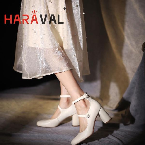 dress shoes haraval women ankle pumps high heels black white round toe casual spring autumn mary janes genuine leather office ladya294
dress shoes haraval women ankle pumps high heels black white round toe casual spring autumn mary janes genuine leather office ladya294