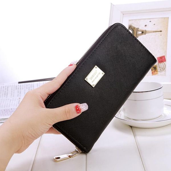 wallets women fashion ladies leather wallet long section multi-card female hand holding, Red;black
wallets women fashion ladies leather wallet long section multi-card female hand holding, Red;black
