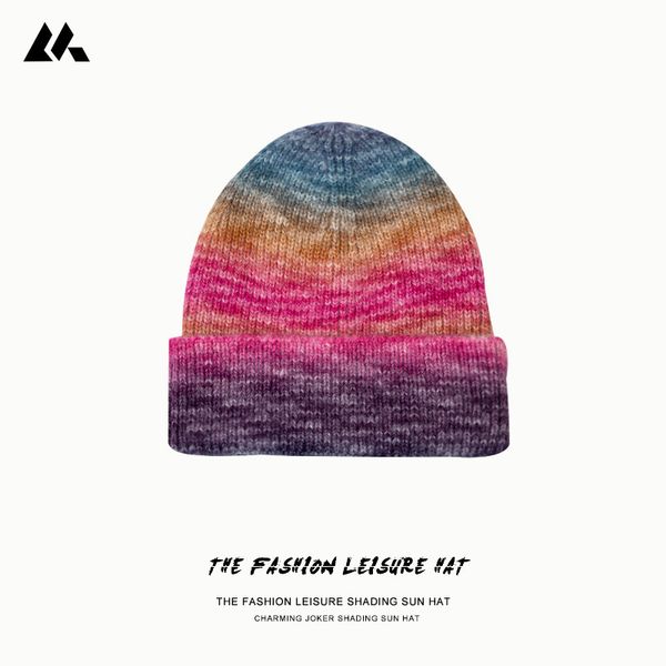 autumn winter stripe gradient knitted tie dyed colorful wool hat fashion versatile warm pullover hat women, Black;white
autumn winter stripe gradient knitted tie dyed colorful wool hat fashion versatile warm pullover hat women, Black;white