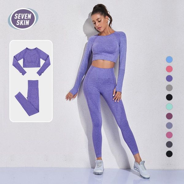 seven skin 2pcs seamless women yoga set sport suit gym fitness sportswear with long sleeve crop clothing high waist leggings, White;red
seven skin 2pcs seamless women yoga set sport suit gym fitness sportswear with long sleeve crop clothing high waist leggings, White;red