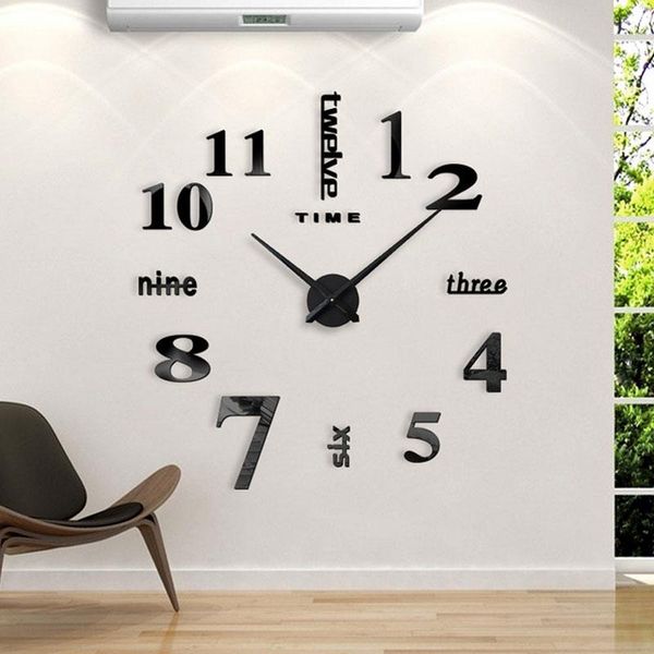 3d wall clock modern design diy digital acrylic mirror stickers living room accessories decorative house clock on the wall 40cm
3d wall clock modern design diy digital acrylic mirror stickers living room accessories decorative house clock on the wall 40cm